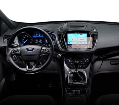 Folie Protectie Display Navigatie, Duragon, Ford Kuga 2016-2019, silicon Mat, Anti-zgarieturi, Anti-amprenta, Kit instalare foto