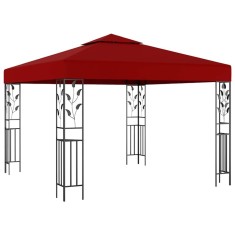 Pavilion, roșu vin, 3 x 3 m foto