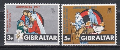 Gibraltar 1971 - Crăciun, MNH foto