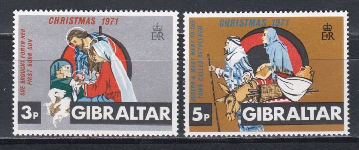 Gibraltar 1971 - Crăciun, MNH