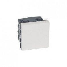 Intrerupator cap scara Mosaic 20 AX 250 V~ - 2 module - alb