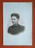 Ofiter ARTILERIE in uniforma armata romana anii 1930, Fotografie veche Romania, poza dimensiuni 18 x 12 cm