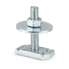 Surub cap T cu piulita si saiba incluse, din otel zincat pentru profil aluminiu 41x41 sau 41x21 M10 x 60 mm