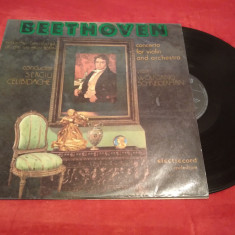 VINIL BEETHOVEN-CONCERT PENTRU VIOARA SI ORCHESTRA IN RE MAJOR ELE 02957 DISC EX