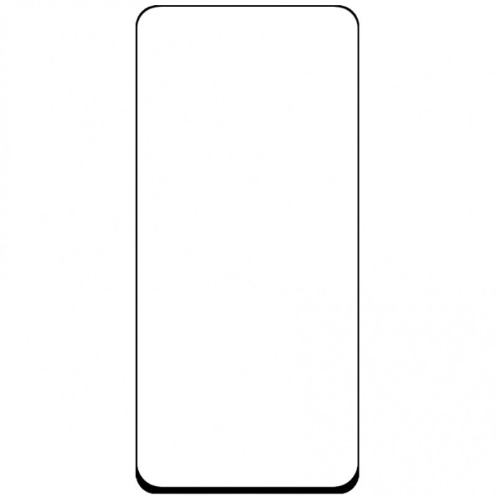 Folie Protectie Ecran OEM pentru Xiaomi Redmi Note 9, Sticla securizata, Full Face, Full Glue, 5D, 0.3mm, Neagra
