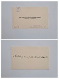 Carte de Vizita: Dr. Octavian Crismariu. Avocat, Fost Senator, Timisoara, Banat