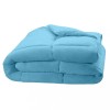 Pilota matlasata cu umplutura microfibra si invelis din bumbac ranforce pentru vara, 200 g/m?, Bleu, 210x230 cm