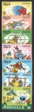 Anguilla 1982 - Seria Completă &bdquo;Walt Disney Productions - Meciul Animaleor din Bedknobs and Broomsticks&rdquo; 7 Valori MNH - Cod: -SW13