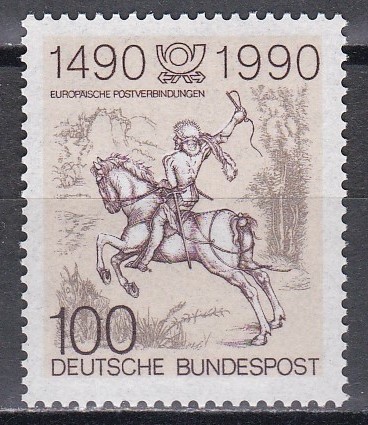 Germania 1990 - A 500-a aniversare a comunicațiilor poștale &icirc;n Europa, MNH