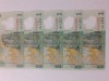 5 bancnote 1 leu 2018 - serii consecutive