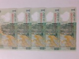 5 bancnote 1 leu 2018 - serii consecutive