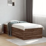 Cumpara ieftin Cadru de pat, stejar maro, 90x200 cm, lemn prelucrat