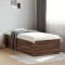 vidaXL Cadru de pat, stejar maro, 90x200 cm, lemn prelucrat 3280971