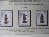 Monaco-Craciun-serie completa,nestampilate MNH