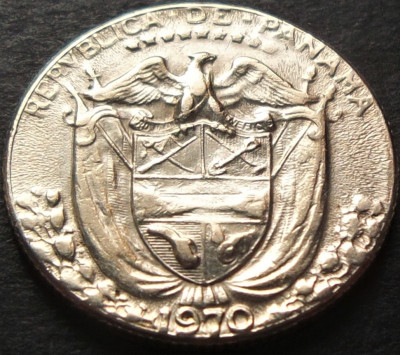 Moneda exotica DECIMO DE BALBOA (10 CENTESIMOS) - PANAMA, anul 1970 *cod 1473 foto