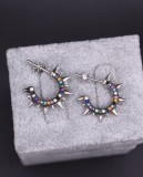 Cercei argint 925 Multicolor Punk -cod ARG84A, Argintboutique