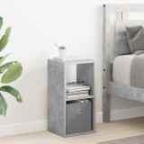 vidaXL Noptieră Gri din beton 25,5 x 22 x 49,5 cm Lemn compozit 8000602