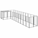 Cumpara ieftin Padoc pentru caini, negru, 7,26 m&sup2;, otel