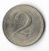 Moneda 2 kwanzas 1977 - Angola, Africa, Bronz-Aluminiu