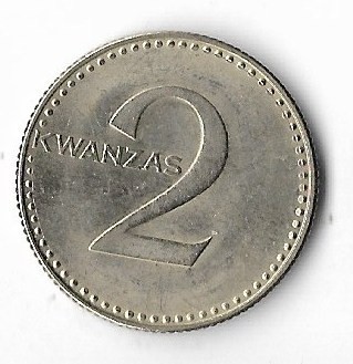 Moneda 2 kwanzas 1977 - Angola
