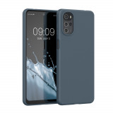 Husa Kwmobile pentru Motorola Moto G22, Silicon, Albastru, 58208.202, Carcasa