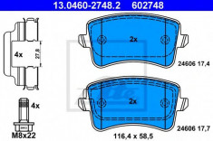 Set placute frana,frana disc AUDI A5 (8T3) (2007 - 2016) ATE 13.0460-2748.2 foto