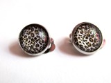Cumpara ieftin Cercei clips animal print B 12 MM