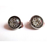 Cercei clips animal print B 12 MM