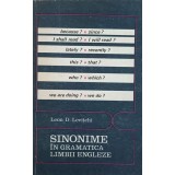 SINONIME IN GRAMATICA LIMBII ENGLEZE-LEON D. LEVITCHI-258323