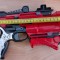 Silverlit Laser Tag Arma cu trei pozitii, lumini si sunet Alimentarea cu munitie este reprodusa prin iluminate treptata si zgomot specific L 25 cm T4