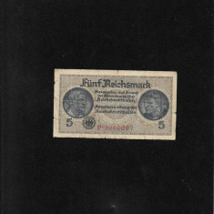 Germania 5 mark reichsmark 1940 (45) seria3060097
