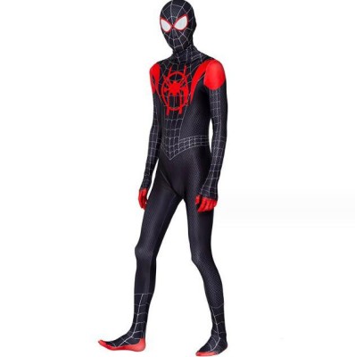 Costum carnaval negru-roșu cu imprimeu păianjen &amp;ndash; adult foto