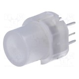 Comutator tastatură Poz: 2 SPST-NO 0,01A/35VDC incolor LED HIGHLY ELECTRIC