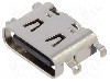Conector USB C, versiune USB 2.0, orizontala, GCT - USB4510-03-1-A