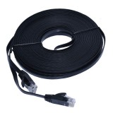 Cablu UTP Plat CAT6 Gigabit, 30m, RJ45, Cupru, Rețea LAN, Internet, Router, Modem, Switch, PC, Laptop, Camera