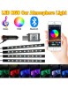 Kit 4 Lumini Ambientale RGB cu Aplicatie Telefon Bluetooth, 12V, 9 LED, 17 cm LAL-9, Xenon Bright