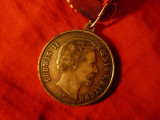 Medalie Ludwig II al Bavariei ( 1845-1886) Comemorativa, cu panglica, Europa