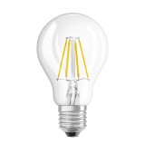 Bec LED filament Osram clasic A E27 4W 470lm lumina calda 2700 K - 2 buc