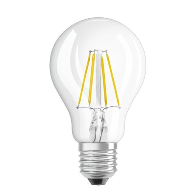 Bec LED filament Osram clasic A E27 4W 470lm lumina calda 2700 K - 2 buc foto