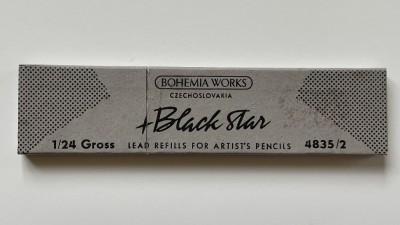 Set de sase mine originale pentru creion, de COLECTIE, producator BLACK STAR Bohemia Works Czechoslovakia (1) foto