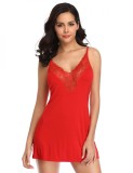 Eross babydoll Lace Chest XL/XXL Red