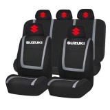 Set Huse Scaune Universale Compatibile cu Suzuki &ndash; Negru/Gri