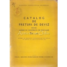 Catalog De Preturi De Deviz Fn - Ministerul Constructiilor Industriale