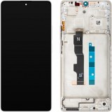 Cumpara ieftin Display cu Touchscreen Xiaomi Redmi Note 13 5G, cu Rama, Alb (Arctic White), Service Pack 5600040N1700