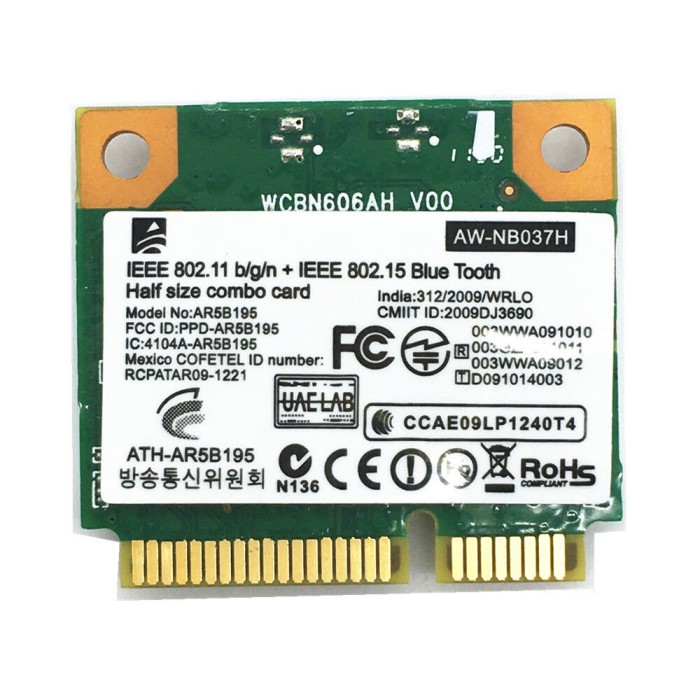 284.Modul/Placa retea wifi wireless wifi laptop AR5B195
