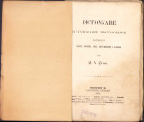 HST 185SP Dictionnaire d&#039;etymologie daco-romane 1879 Cihac