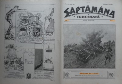 Saptamana ilustrata, an 1, nr. 2, 1917, Lupta dela Arges, trecerea Carpatilor foto