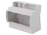 Carcasă pentru şină DIN, gri, 6 module, ITALTRONIC