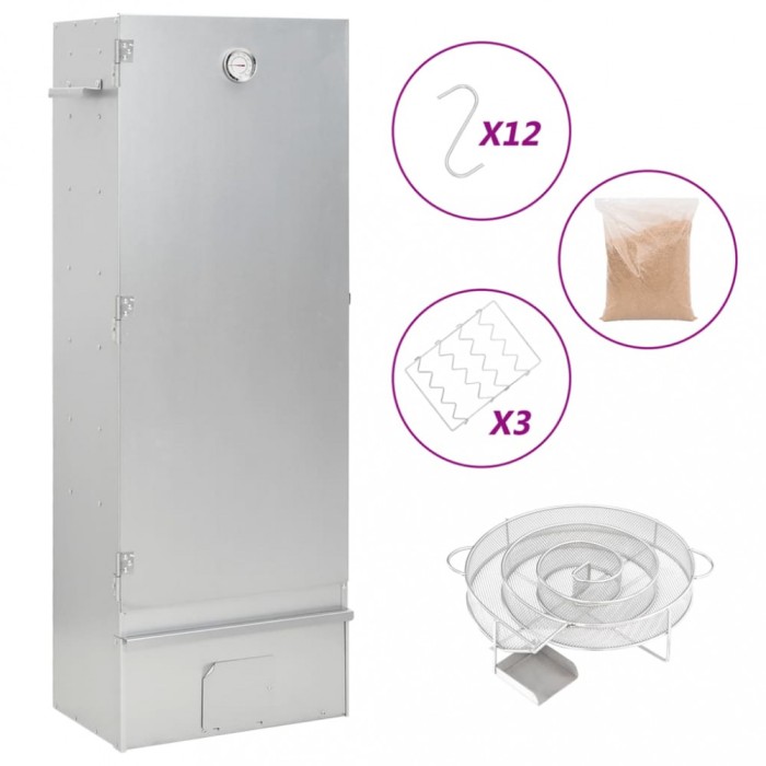 Gossi afumatoare cuptor/gratar, generator fum rece, otel galvanizat