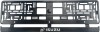 Set 2 bucati, suport numar inmatriculare Isuzu, Autohelix MSA